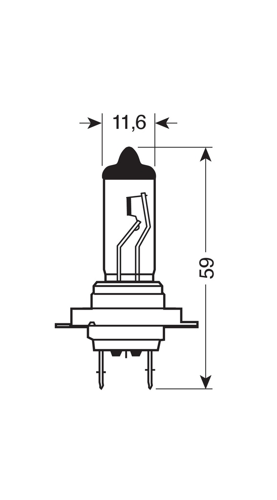 24V Ampoule halogène Blu-Xe - H7 - 70W - PX26d - 1 pcs  - Boîte