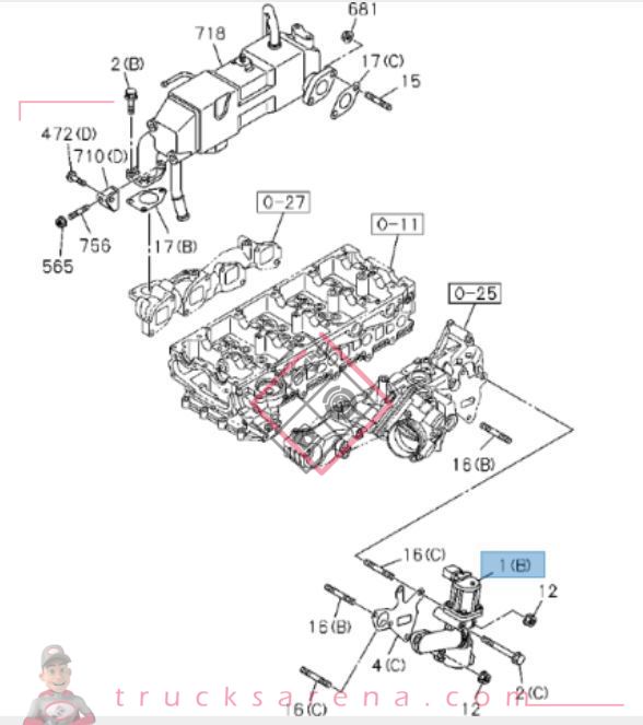 Valve EGR - ISUZU PARTS