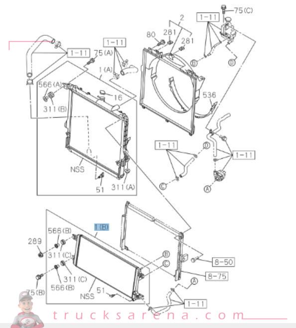 Radiateur - ISUZU PARTS