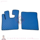 2 tapis en Skeentex - Bleu - compatible pour Daf XF 105 (02/04>12/14) automatic, manual, with Webasto, without Webasto - LAMPA