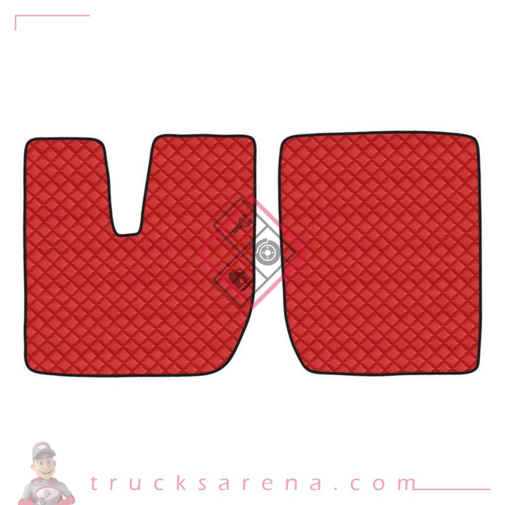 2 tapis en Skeentex - Rouge - compatible pour Iveco Stralis (08/06>12/12) automatic, manual, wide cab, sliding fridge - Iveco Stralis Hi-Way (07/12>08/16) automatic, manual, wide cab, sliding fridge - Iveco Stralis (08/02>07/06) automatic, manual, wide cab, sliding fridge - Iveco Stralis (07/12>12/19) automatic, manual, wide cab, dual sliding fridges, sliding fridge - Iveco Stralis XP (09/16>12/19) automatic, wide cab, dual sliding fridges, sliding fridge - LAMPA