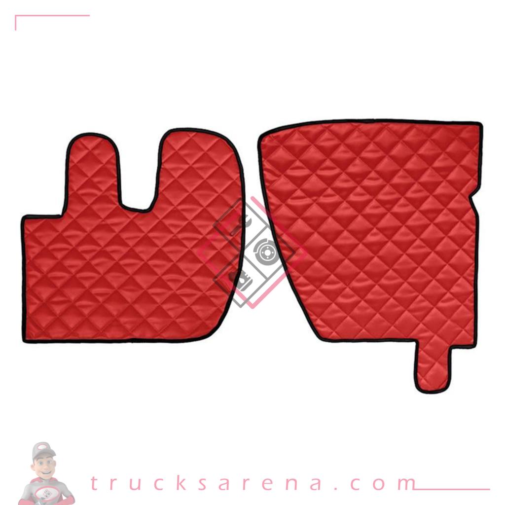 2 tapis en Skeentex - Rouge - compatible pour Renault Premium 2 (09/05>12/13) - LAMPA