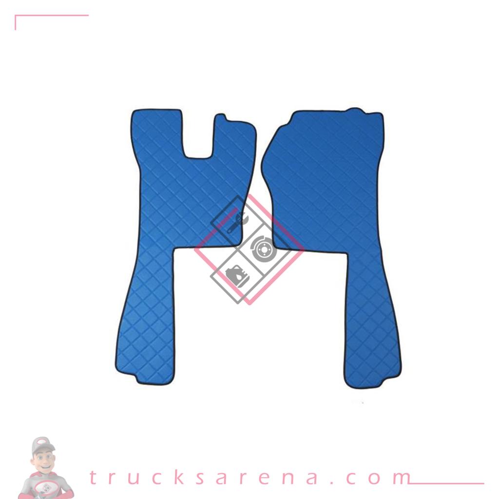 2 tapis en Skeentex - Bleu - compatible pour Scania R Serie 5 (03/04>08/09) automatic, manual - LAMPA