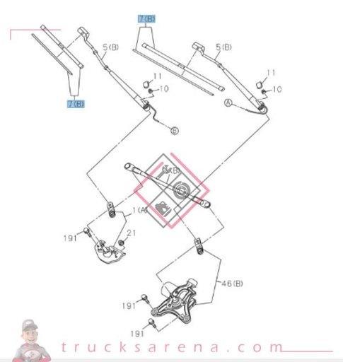 [ISU 5876150780] Balai essuie-glace - ISUZU PARTS