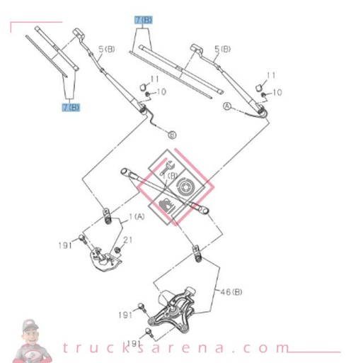 [ISU 5876150770] Balai essuie-glace - ISUZU PARTS