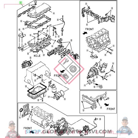 [ISU 5878175020] GASKET SET; ENG - ISUZU PARTS