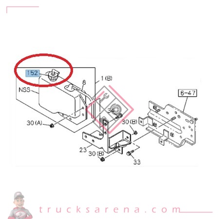 [ISU 8972177990] Bouchon vase expansion - ISUZU PARTS