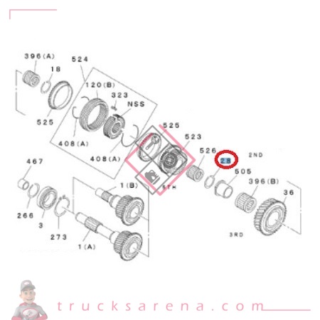 [ISU 8972547430] Circlips - ISUZU PARTS