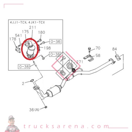 [ISU 8973293470] CONVERTER; CATA - ISUZU PARTS