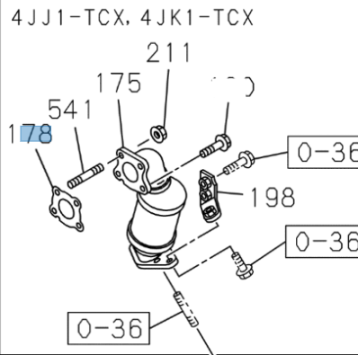 [ISU 8980384250] Converter; Cata - ISUZU PARTS